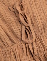 Blusa - Scollo a V - marrone chiaro