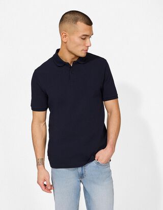 Poloshirt - Effen - donkerblauw