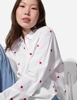 bluzka - haft - bialy