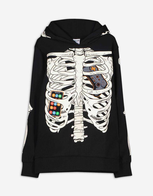 bluza z kapturem - Halloween - czarny