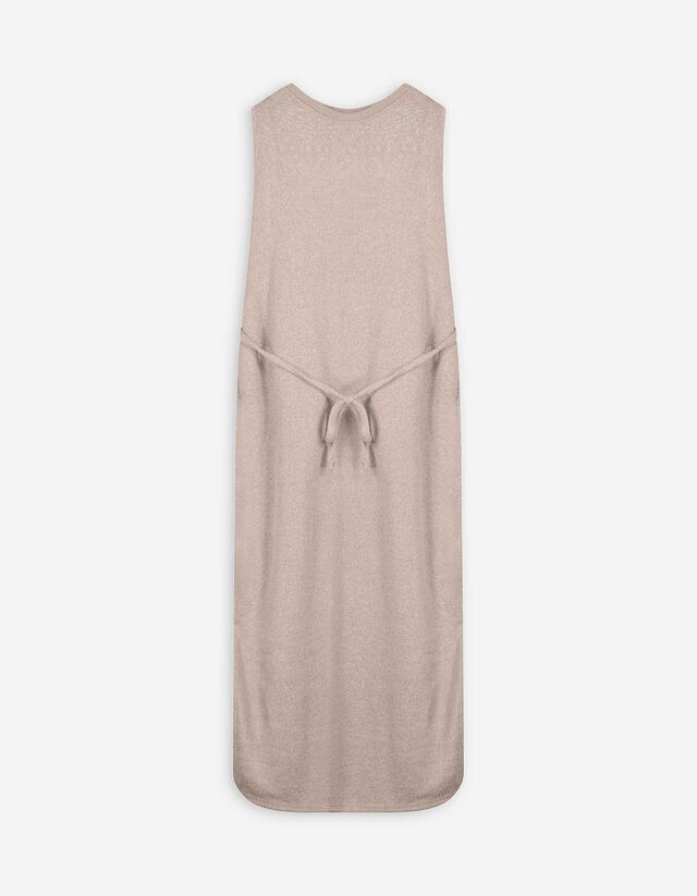 Kleid - Viskose-Mix - beige