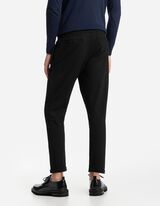 joggersy - nogawka z przyszytym mankietem - czarny