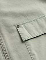 Sweatjacke - Baumwoll-Mix - grau