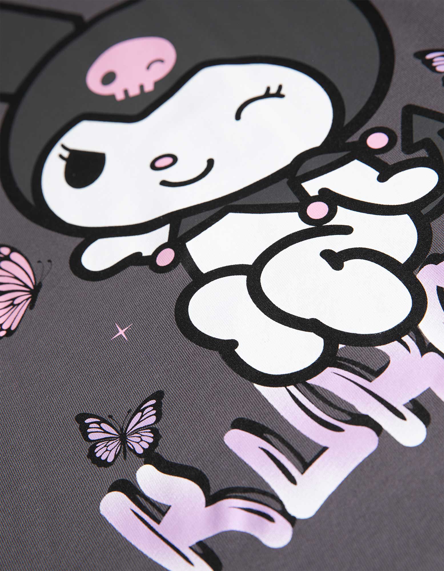 Tricou - Hello Kitty - Gri inchis - Takko Fashion