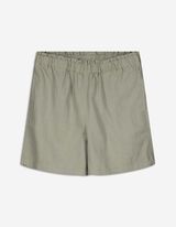 Pantaloncini - Misto lino - verde scuro