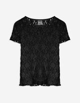 Shirt - Lochspitze - schwarz