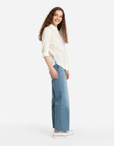 bluzka - kieszeń na piersi - jasny zolty