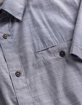 Overhemd - Katoen - donkerblauw