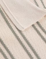 Polo-majica - Pruge - svetlo-zelena