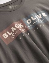 T-Shirt - Print - dunkelgrau