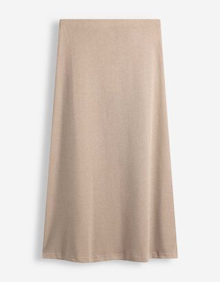 Rock in A-Linie - Viskose-Anteil - Beige