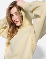 Mikina s kapuc&iacute; - Jednobarevn&eacute; - zluta