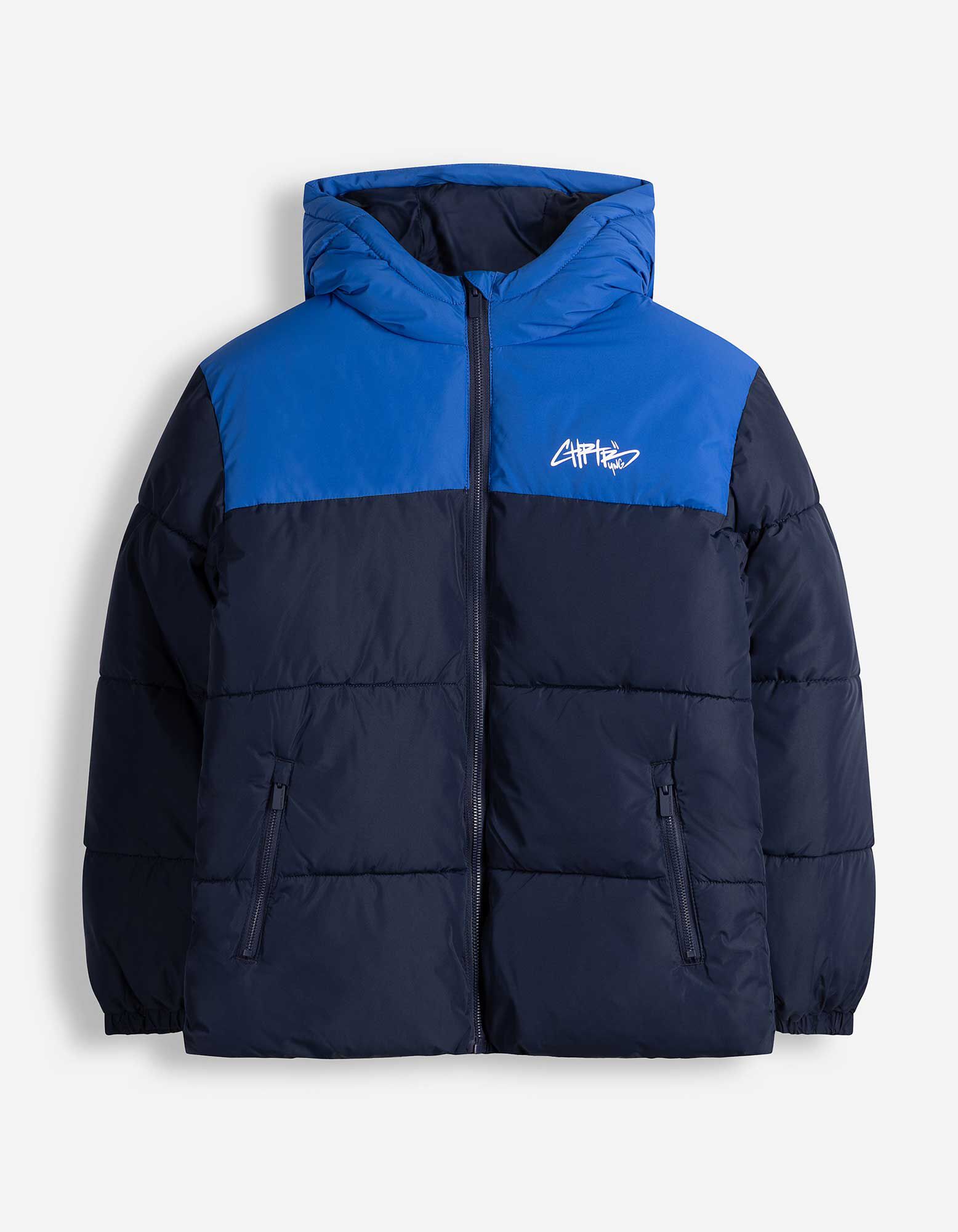 Jacke - gemustert - Dunkelblau