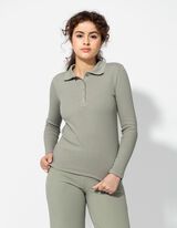 Polokošile - Žebrová struktura - sv. zelena