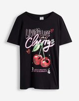 Tričko - Předn&iacute; tisk - cern&aacute;