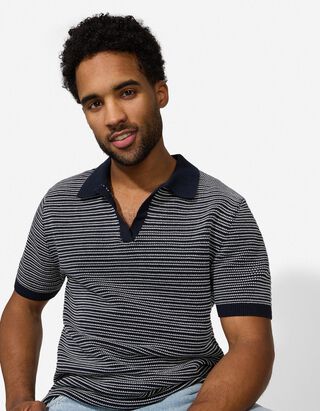 Poloshirt - Breigoed - donkerblauw