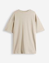T-shirt - Oversized fit - lichtgrijs