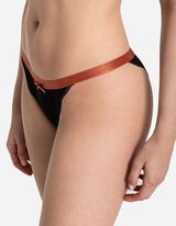 brazyliany - koronka - czarny