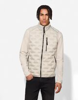 Weste - Geometrisches Muster - hellgrau