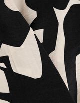 Bluse - Allover-Print - schwarz