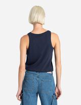 Top - Sprednja tisk - temno modra