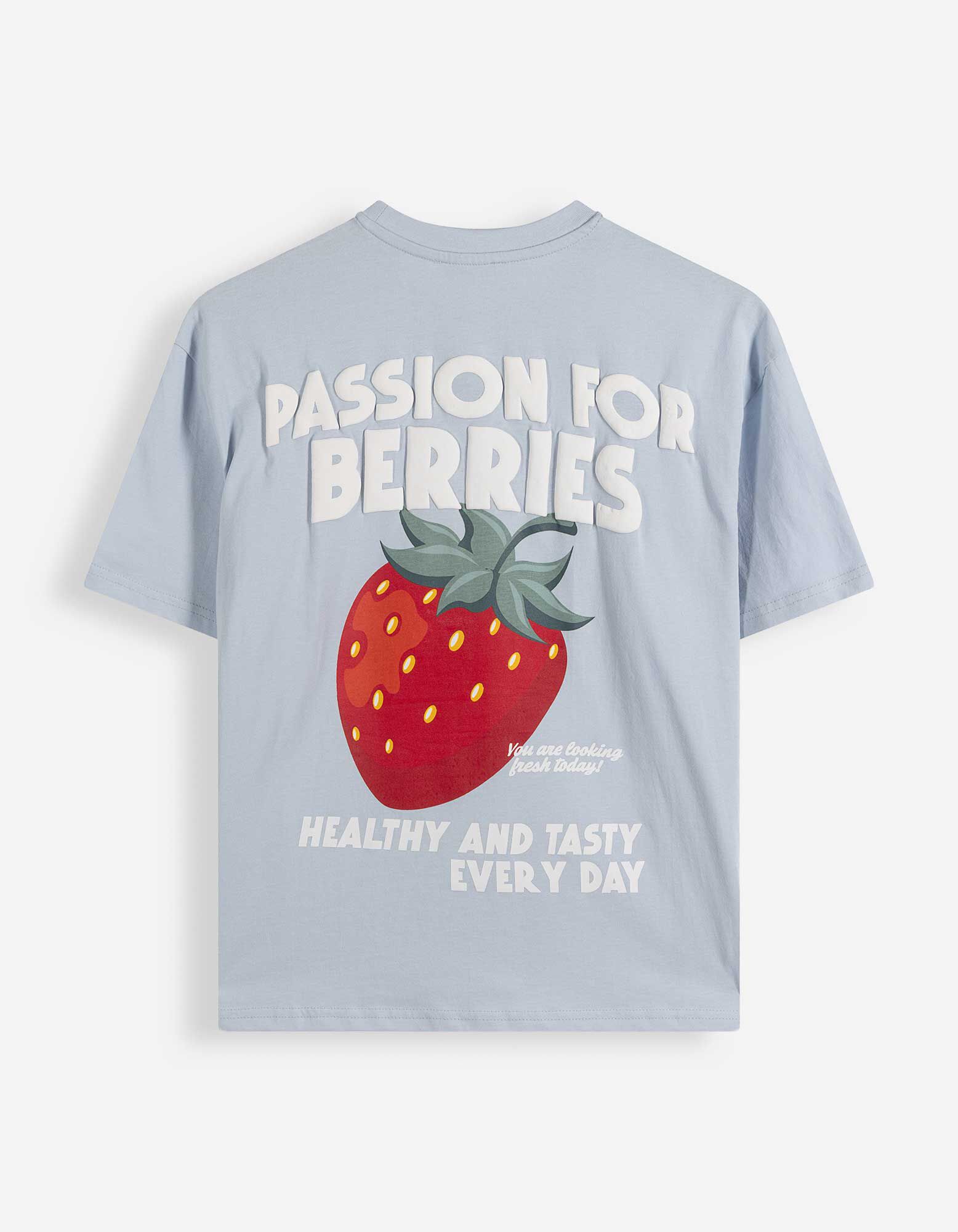 T-Shirt - Print - blau