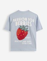 T-Shirt - Print - blau