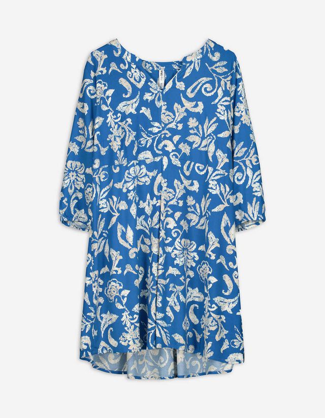 Kleid - LENZING™ ECOVERO™ - blau