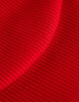 Pleten&aacute; ko&scaron;eľa - V&yacute;strih Carmen - tmavocervena