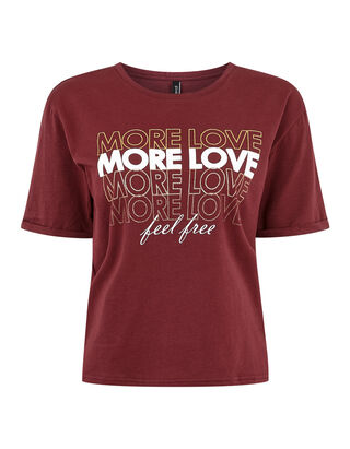 Damen T-Shirt mit Message-Print 