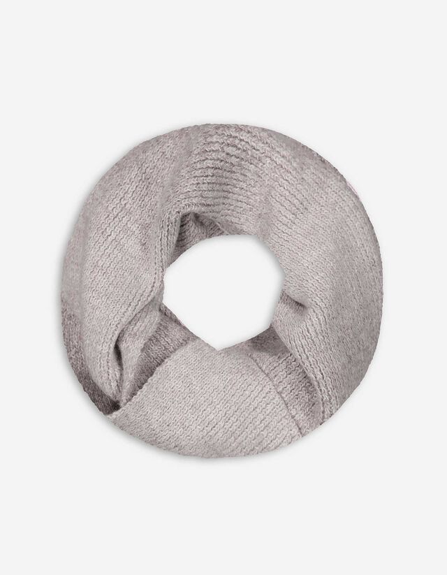 Sciarpa ad anello - Maglia a coste - grigio