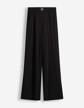 Culotte - Webstoff - Schwarz