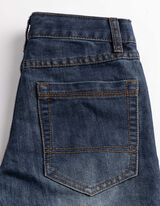 Jeans - Regulierbarer Saum - dunkelblau