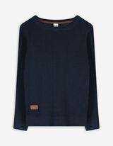 Pullover - Labelpatch - dunkelblau