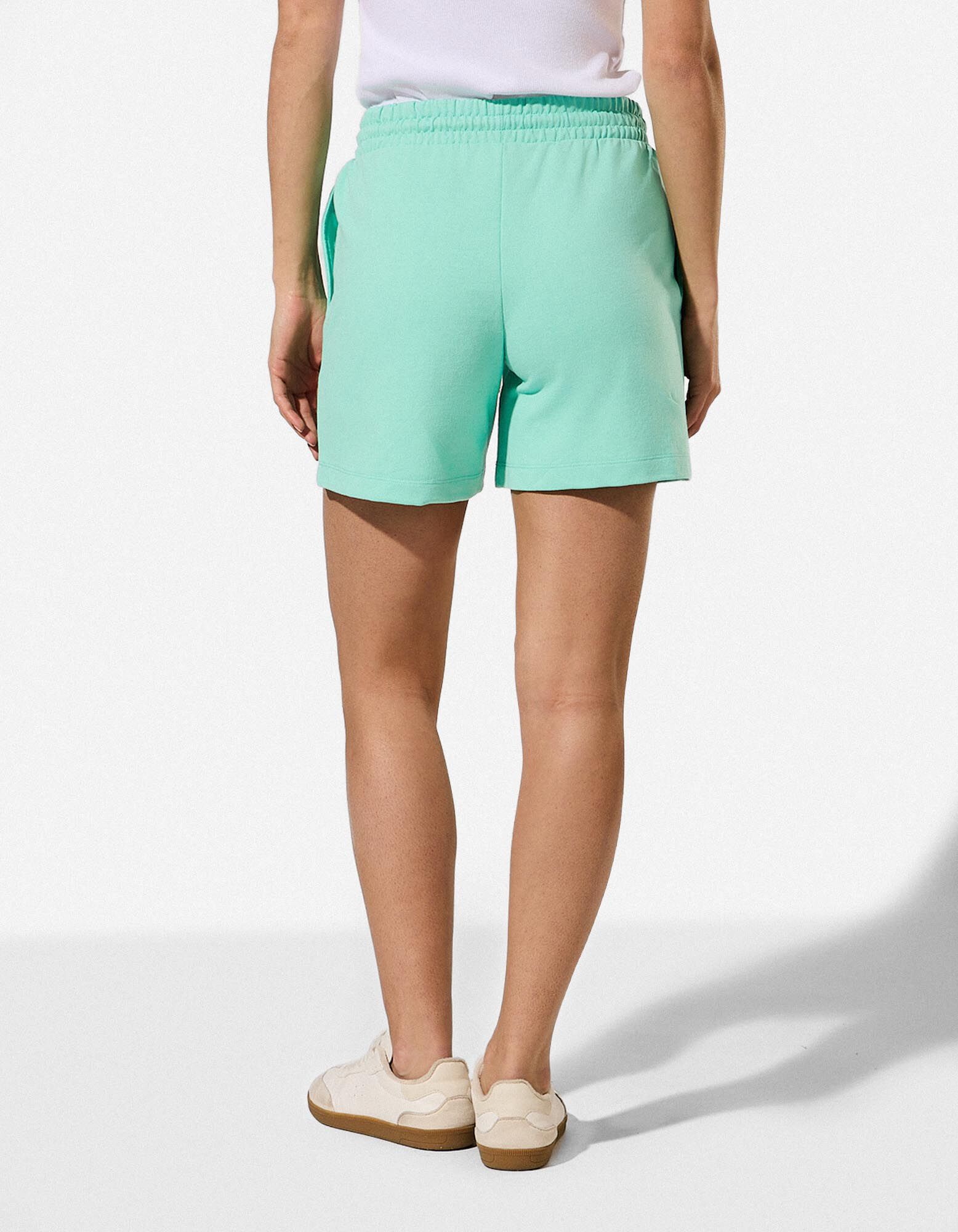 Shorts - Baumwoll-Mix - Mint