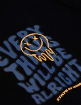 Póló - Hátul nyomtatott minta - fekete