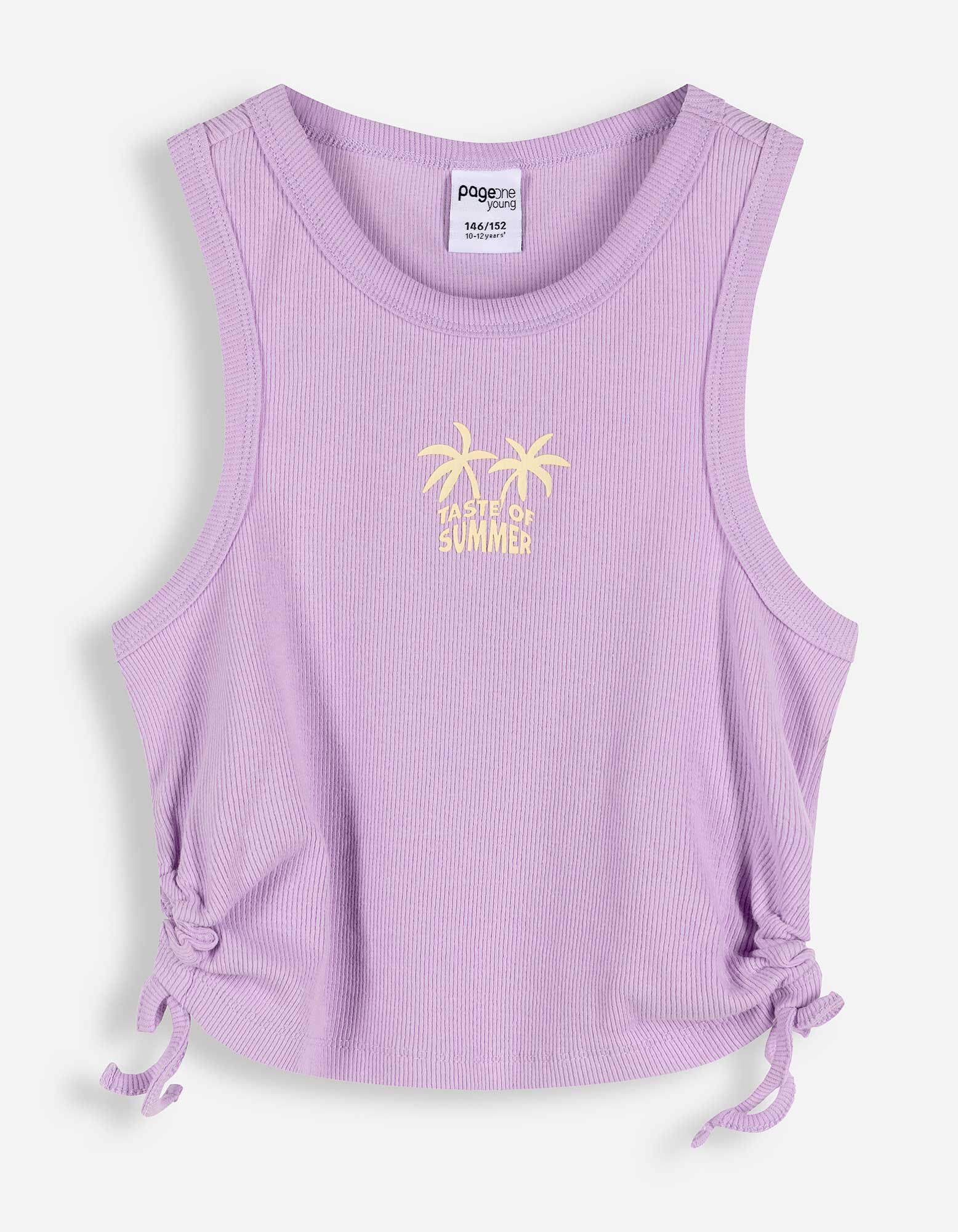 Top sans manches - D&eacute;coupes - ros&eacute; tendre 