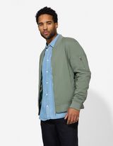 Jacke - Gerippte Abschl&uuml;sse - dunkelgr&uuml;n