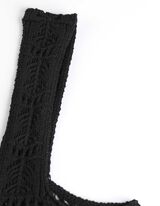 Top - Pizzo a uncinetto - nero