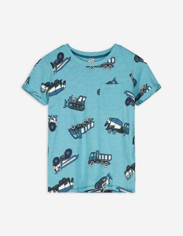 T-shirt - Borstzak - lichtblauw
