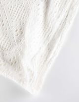 Maglia cropped - Maglia traforata - bianco