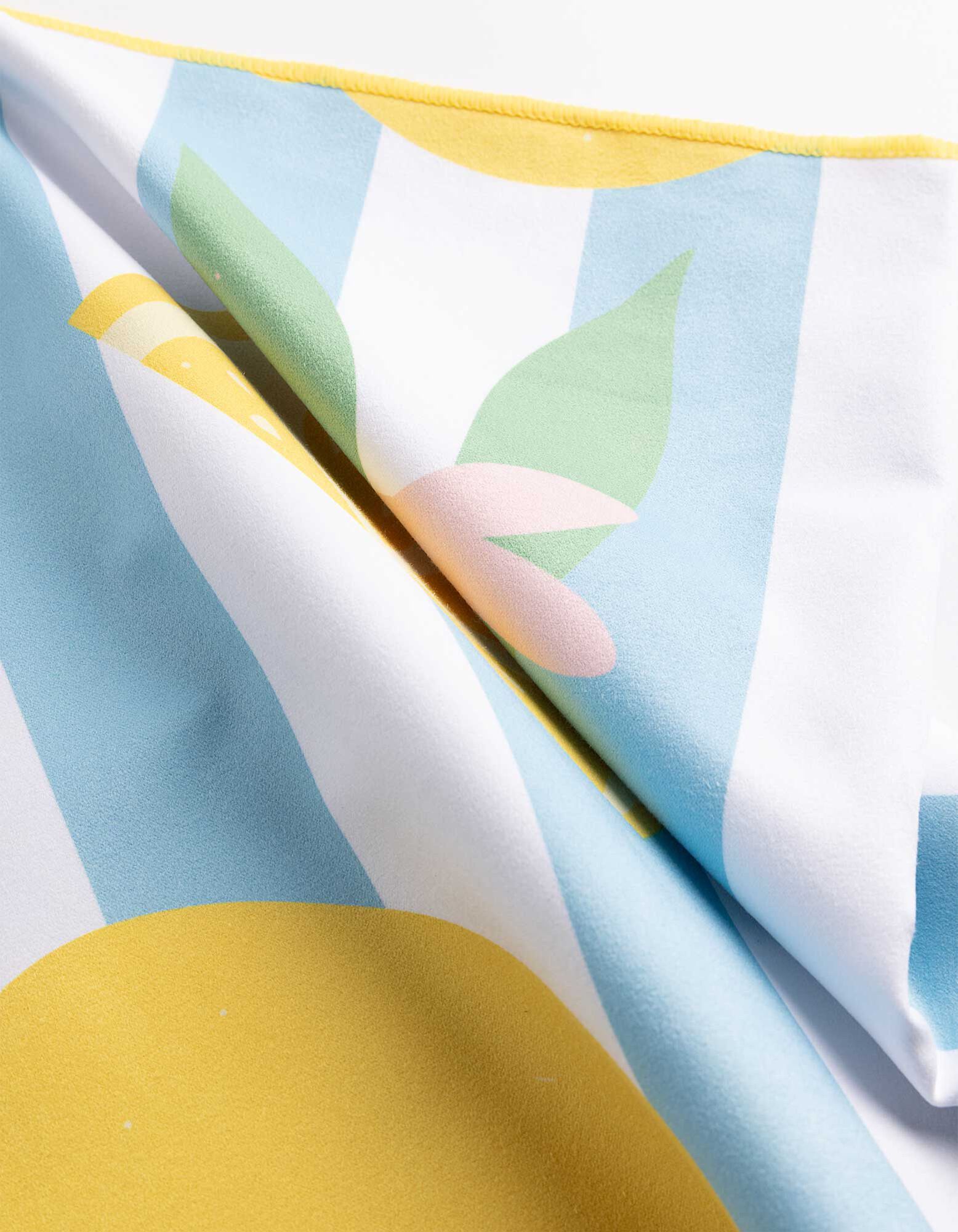 Badetuch - Allover-Print - Off-White