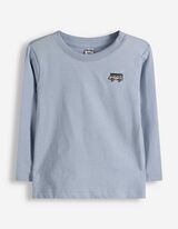 Tričko s dlouh&yacute;m ruk&aacute;vem - V&yacute;&scaron;ivky - svetle  modra