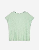 Maglia - Collo a mosca - verde chiaro