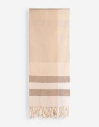 Schal - Karomuster - Beige