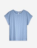 T-Shirt - Ärmel mit fixiertem Aufschlag
