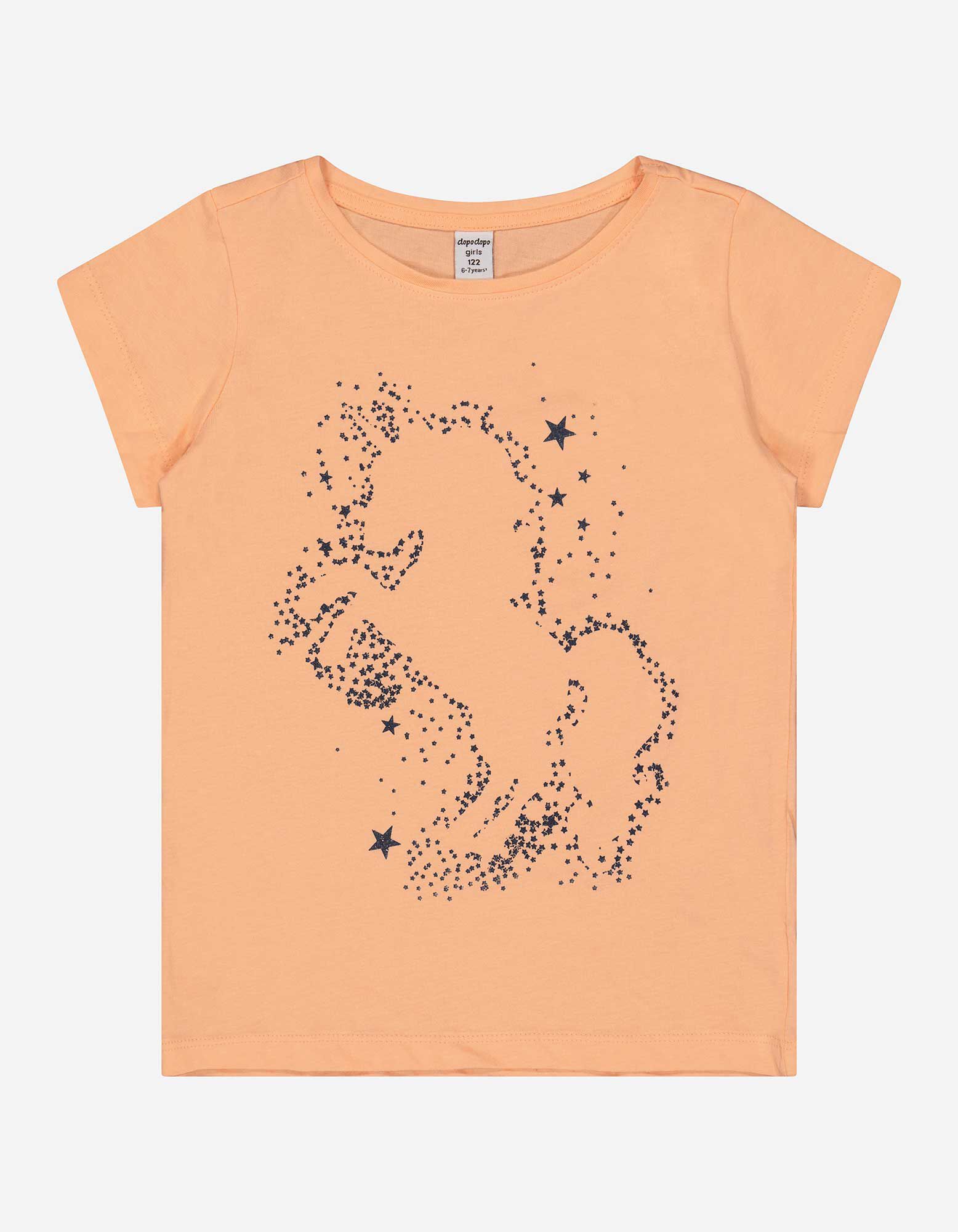 T-shirt - Glitterprint - roze