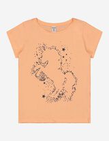 T-shirt - Glitterprint - roze
