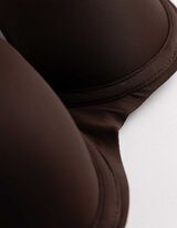 T-shirt-bh - met beugel - donkerbruin