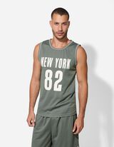 Majica brez rokavov - Mreža - temno zelena